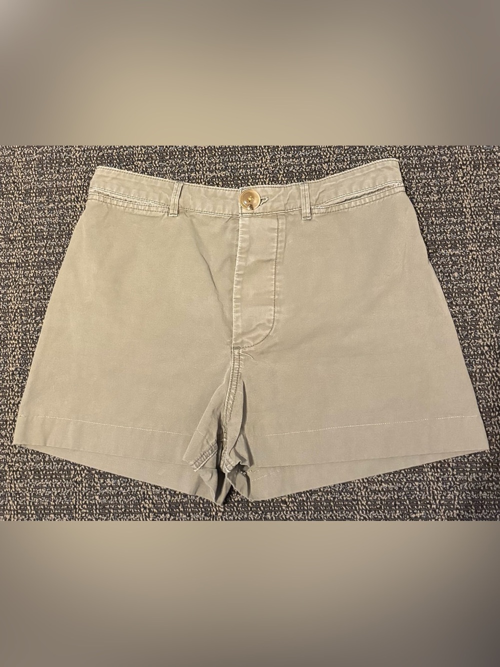 Pilcro and the Letterpress Light Olive Green Casual Button up Shorts